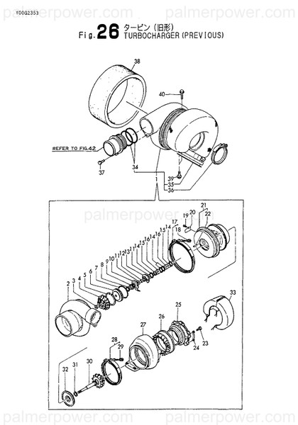 Order YANMAR 148616-18470 Turbine, 5Mf965X25