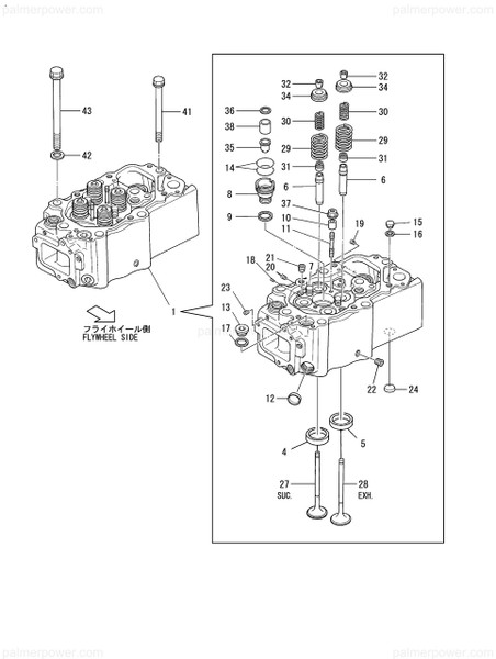 Order YANMAR 748634-11760 Head Assy, Cylinder