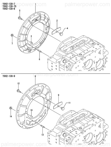 Order YANMAR 177551-02050 Flange, Mounting