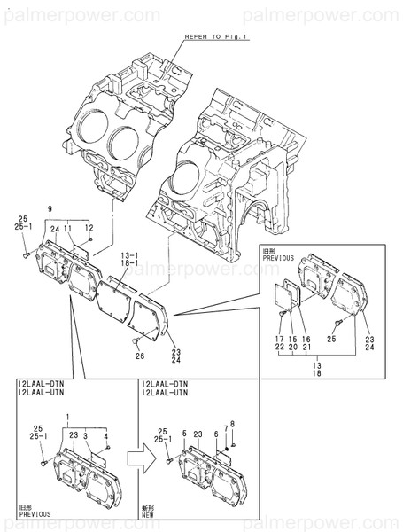Order YANMAR 148816-01400 Cover, Block