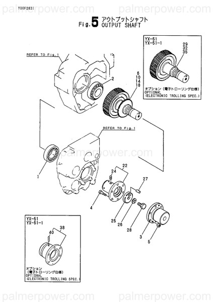 Order YANMAR 24142-322130 Bearing, 32213H