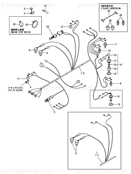 Order YANMAR 127881-77820 Harness, Wire