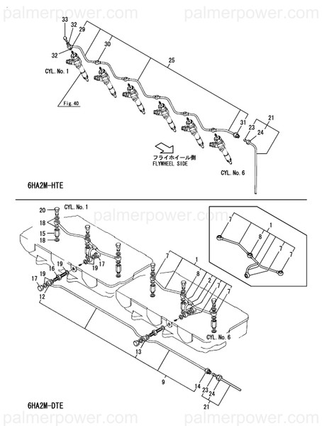 Order YANMAR 126630-59550 Pipe, Fuel Return