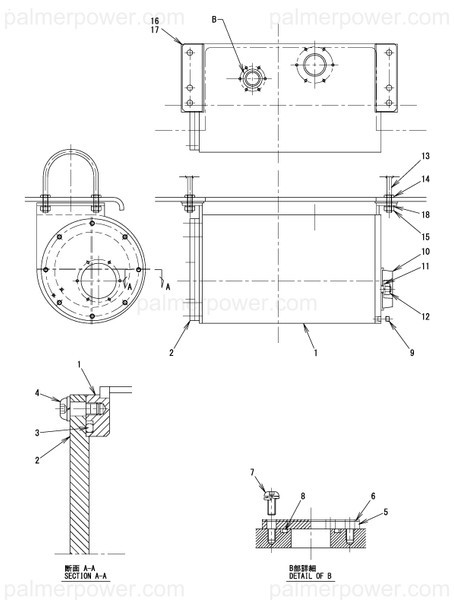 Order YANMAR 15T709-51520 Motor Case(Ahead