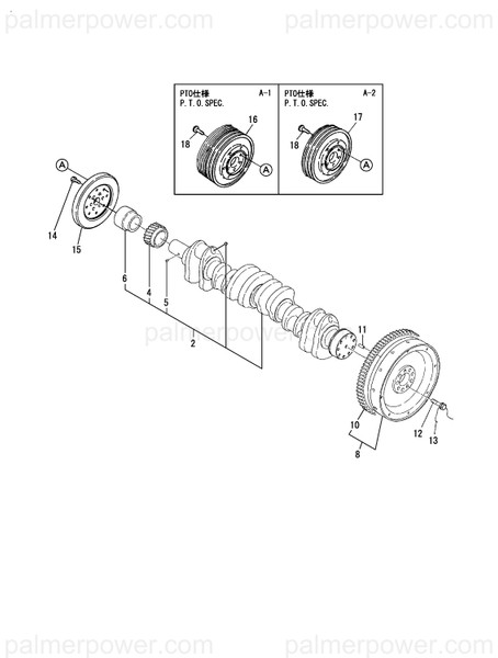 Order YANMAR 126625-21101 Crankshaft