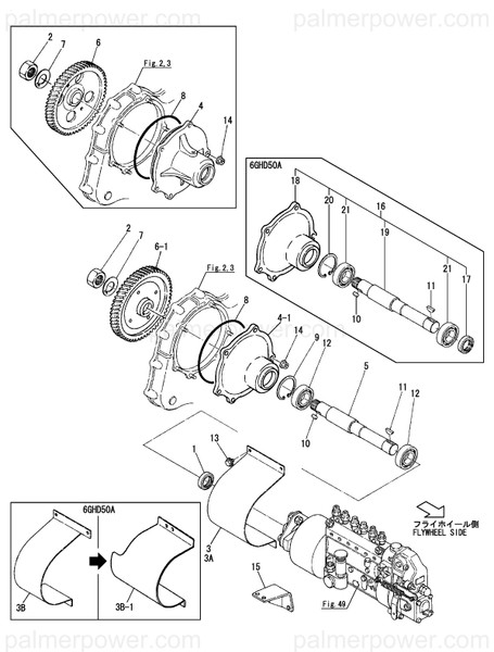 Order YANMAR 128623-54390 Nut