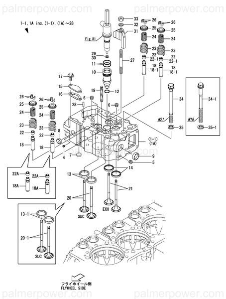 Order YANMAR 748620-11500 Head Assy, Cylinder