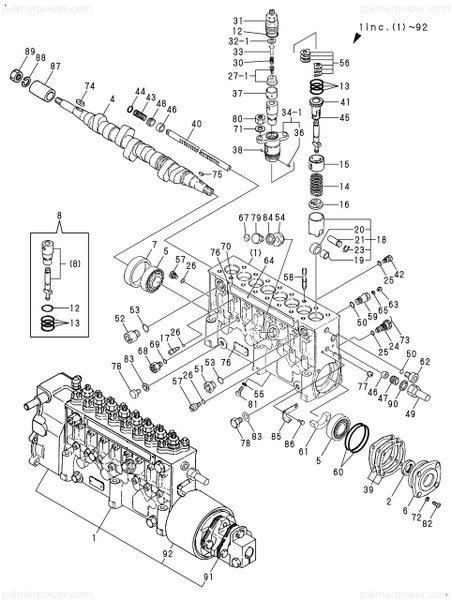 Order YANMAR 748218-51320 Pump Assy, Injection