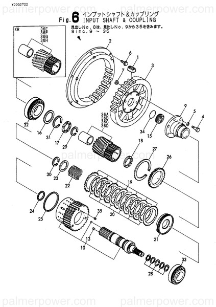 Order YANMAR 177425-03040 Ring, Rubber Block