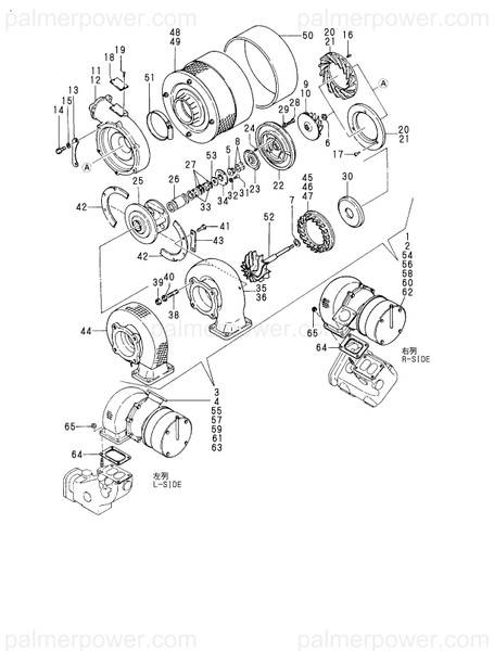 Order YANMAR 148006-18160 Turbine Assy