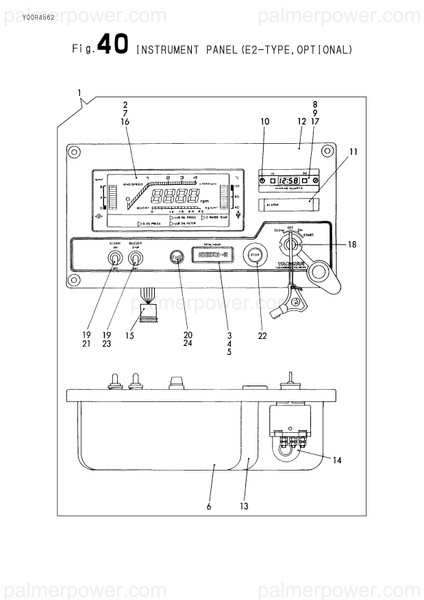 Order YANMAR 127675-91220 Lcd Assy