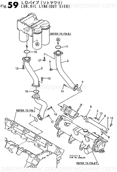 Order YANMAR 148016-39151 Pipe Assy, Oil