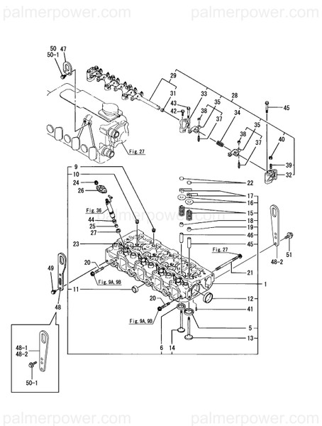 Order YANMAR 729693-11050 Head Assy, Cylinder