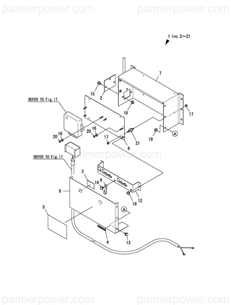 Order YANMAR 177561-04860 Cover, Control Box
