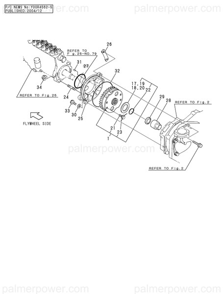 Order YANMAR 119192-54860 Spacer, T=2.95