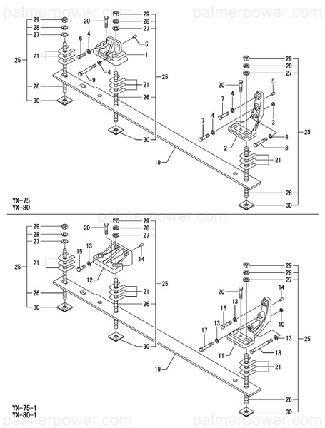 Order YANMAR 127695-01090 Foot, Mounting