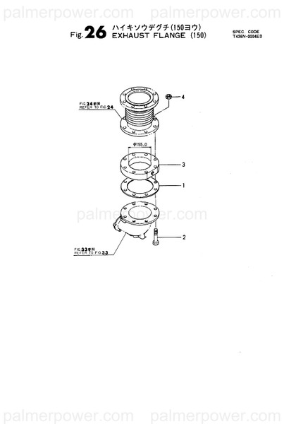Order YANMAR 26113-161052 Bolt, M16X105