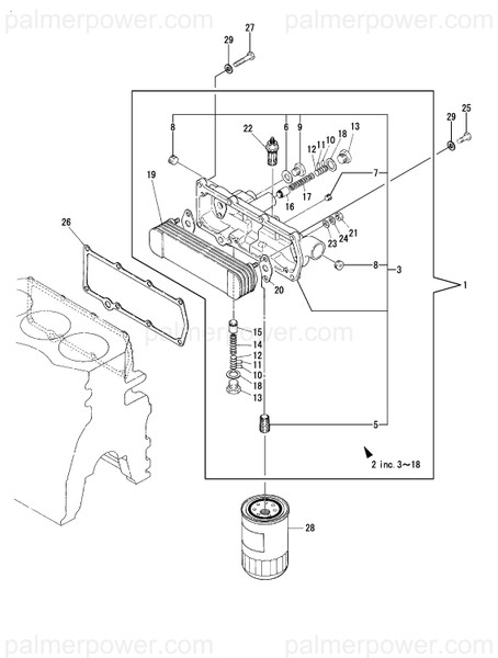Order YANMAR 120130-33000 Cooler Assy, Oil