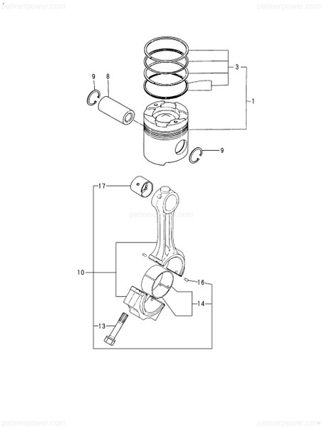 Order YANMAR 748218-22501 Ring Assy