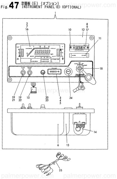 Order YANMAR 127675-91210 Lcd Assy