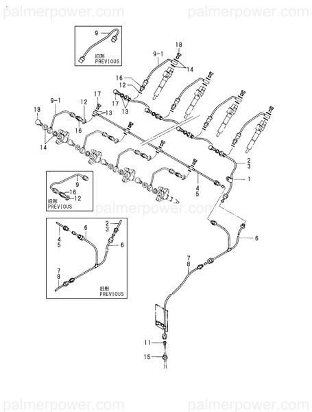Order YANMAR 148816-59110 Pipe, Fuel Return