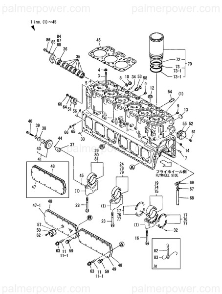 Order YANMAR 726650-01740 Block Assy, Cylinder