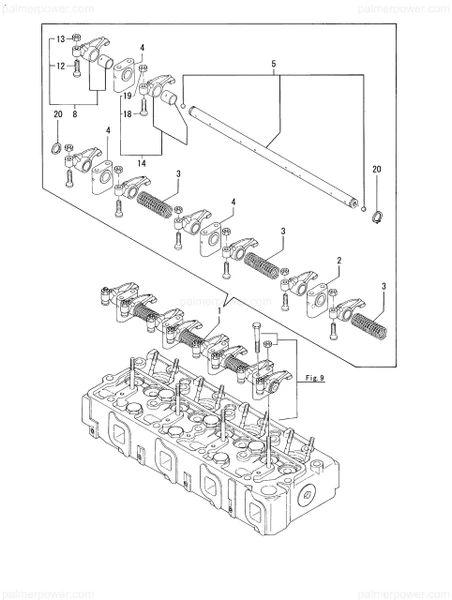Order YANMAR 127610-11260 Support, Rocker A