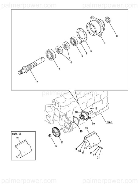 Order YANMAR 127881-54350 Shaft, Pump Driving
