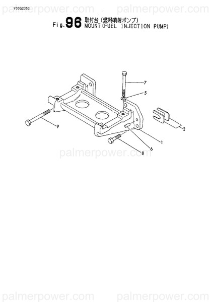 Order YANMAR 148609-54020 Bracket