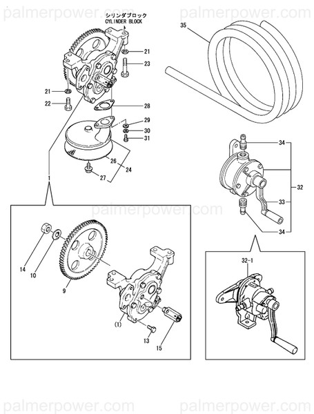Order YANMAR 127620-32200 Gear, Pump