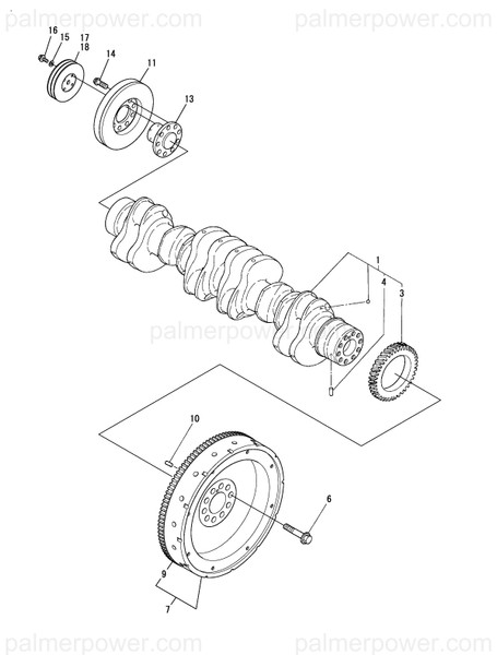 Order YANMAR 726687-21110 Crankshaft Assy