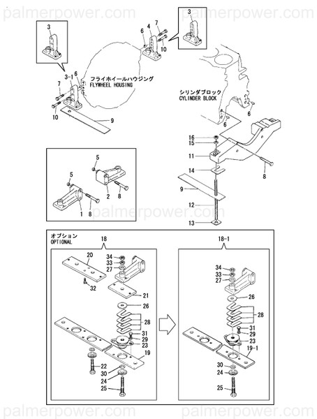 Order YANMAR 120140-01860 Foot, Mounting