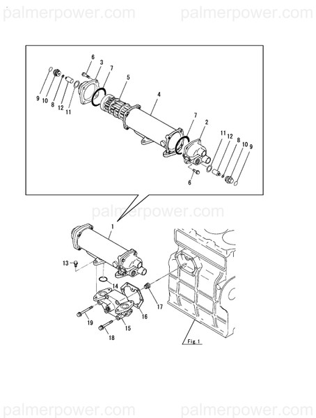 Order YANMAR 120324-33301 Cooler Assy, Oil