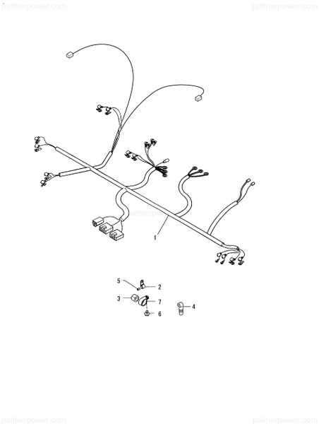 Order YANMAR 127616-77880 Harness,Engine.2Pole