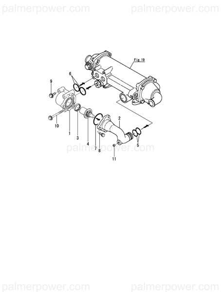 Order YANMAR 128610-38200 Cover, Thermo. Case