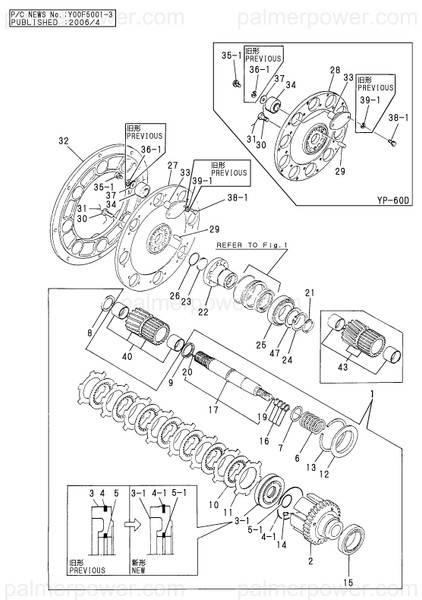 Order YANMAR 777010-03852 Rotator Assy