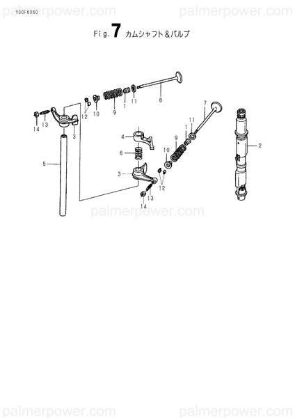 Order YANMAR 182001-70590 Camshaft Comp