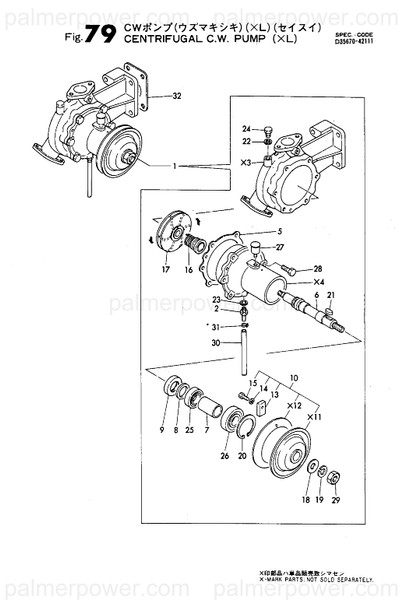 Order YANMAR 135200-42121 Body, Pump