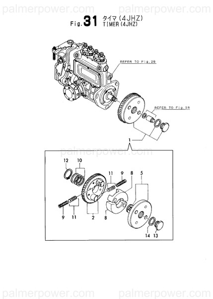 Order YANMAR 129470-54551 Hub Assy, Timer