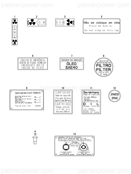 Order YANMAR 177518-02530 Label