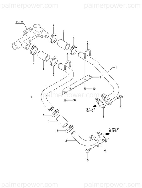 Order YANMAR 41649-560210 Pipe, Water Outlet