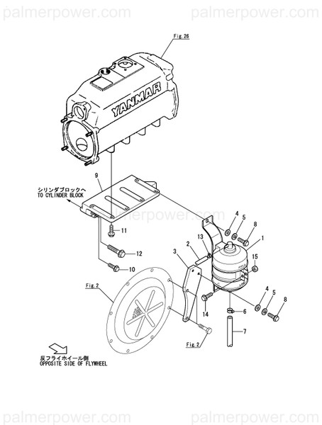 Order YANMAR 126660-44660 Bracket