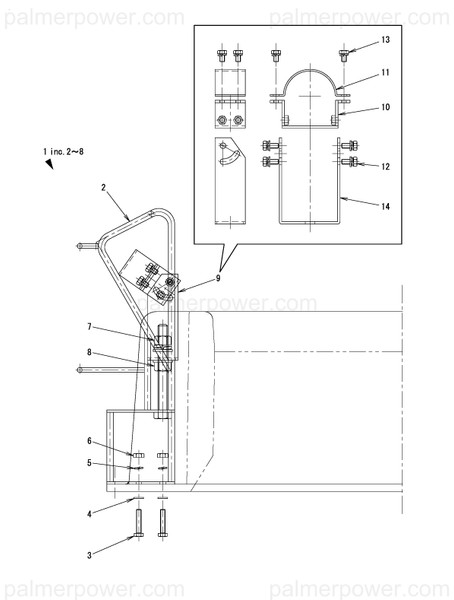 Order YANMAR 15T707-89710 Bolt M6X25