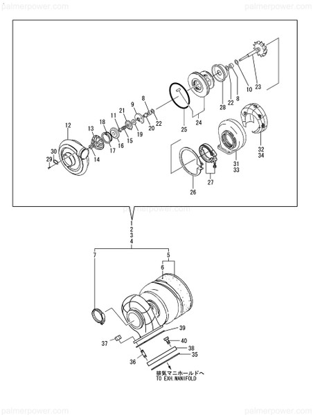 Order YANMAR 126662-18070 Turbine Assy