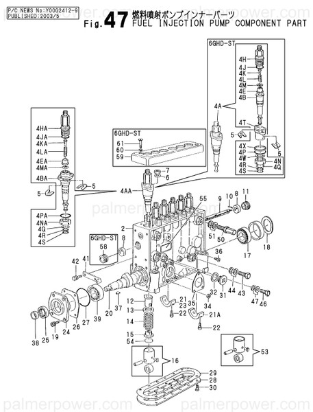 Order YANMAR X1341461820 Plunger Block