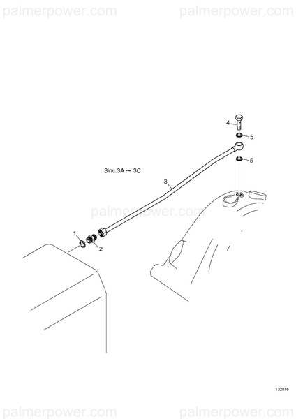 Order YANMAR 165000-35820 Pipe Assy