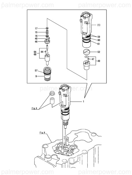 Order YANMAR 726687-53301 Injector Assy