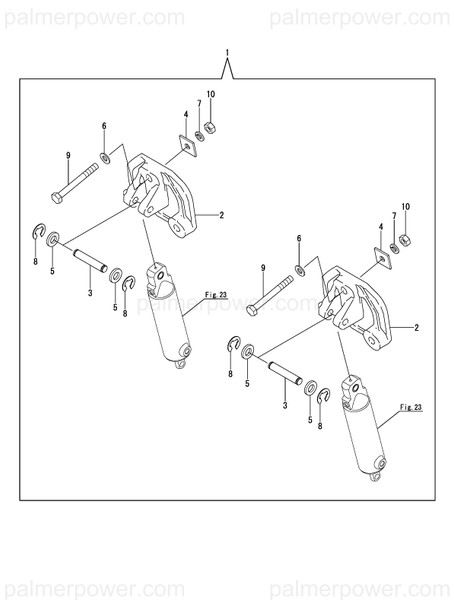 Order YANMAR 196320-01541 Pin, Support