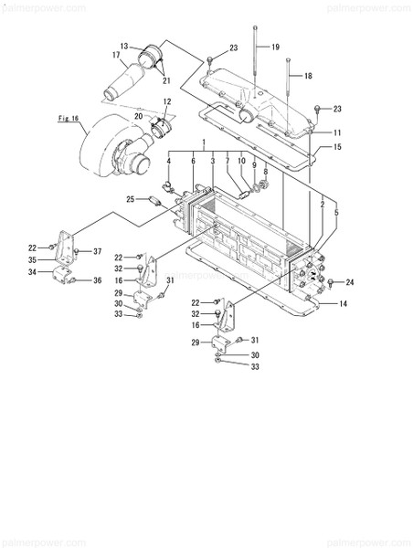 Order YANMAR 127616-18571 Packing, Cooler