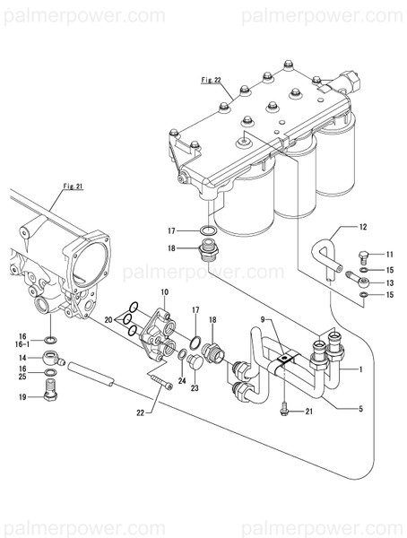 Order YANMAR 127698-39200 Flange, Oil